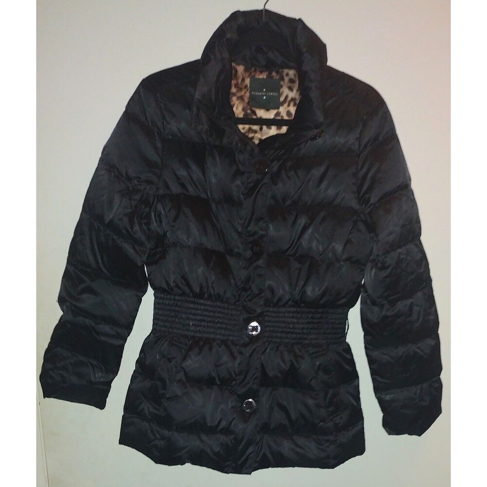 Roberto Verino Quilted Puffer Coat Women Sz Med (10) Trendy Contemporary Stylish